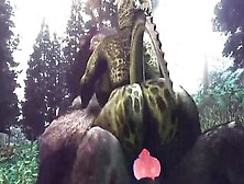 Lizard Offer Wolf A Amazingly Hot Bounce On His Penis