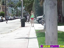 Sexy Blonde Jenna Marie Gets Spotted And Offered A Lift By Stranger