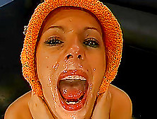 Double Stuffed Holes And Mouths Filled With Cum At A Gangbang