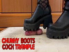 Chunky Aggressive Boots Hard Crushing Cock And Balls - Cbt Bootjob Trample With Tamystarly