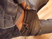 Huge Cumshot - Masturbation In Only Jeans And Levi'