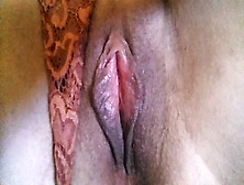 Wildflower's Close-Up Kinky Erotic Masturbation,  Hot Blond Milf Masturbating With Lingerie Insertion