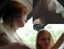 Upskirt Going By Bus