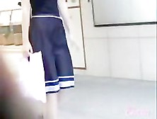 Slam Asian Babe Gets A Skirt Sharking In A Public Place.