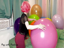 Nail And Air Pump Popping Big Balloons! Tuftex,  Cattex,  Globos Payaso