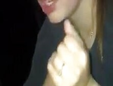 White Sluts Gets Surprise Black Nut In Her Mouth