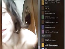 French Bushy 18 Bimbos Shows Hooters And Vagina On Periscope