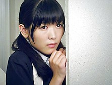 Cute Japanese Schoolgirl Handjob All Alone In The Room
