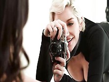 (Emily Willis) Slowly Seduces Her Photographer (Skye Blue) During A Hottie Photoshoot - Digitalplayground