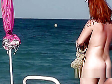 Naked Amateur Beach Nudists Sunbathing Voyeur Beach Spy Cam