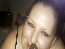 Chubby Woman Grabs That Big Black Cock And Swallows It