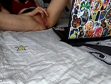 Step Sister Watches Porn And Masturbation Hot Cunt