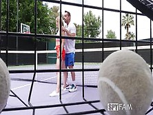 Spyfam - Stepbro Gives Tennis Lesson To Horny Stepsis