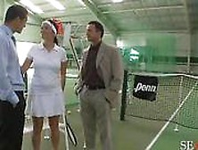 Tennis Girl With Big Tits And Short Skirt In Doubles Final
