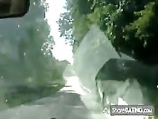 Blowjob While Driving - She Film Herself