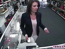 Sexy Amateur Wife Gets Saved In A Pawn Shop When Her Husband Is Annoying