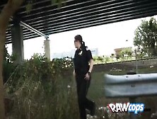 Cops Take A Black Dude To A Warehouse To Fuck Him After Arresting Him For Having A Black Big Cock.