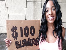Fresh Faced Ebony Gives Up Her Pussy For Some Cash