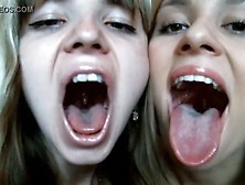 Lesbian Kissing Cutie With Bangs (Teeth Fetish)!!!