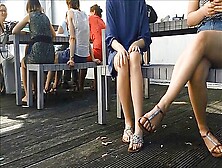 College Girls Eliza & Carlijne Showing Off Their Bare Legs & F