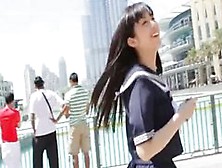 Asian Looks Beautiful So She Poses On The Camera