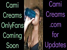 New Cami Creams Onlyfans Coming Soon - African Dark Bitch Big Breasted Woman Monstrous Lips Kitchen Wine Drinker Talking