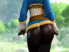 Breath Of The Slutty Princess Jiggles All Her Perfect Assets When She Walks