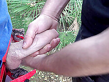 Handsome Gay Dude Enjoys While Sucking A Dick Outdoors In The Park