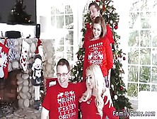 Perverted Man First Time Heathenous Family Holiday Card