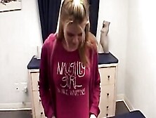 Small Blonde Teenie Rubbing Her Vagina