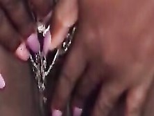 Gigantic Chocolate Thighs And Groaning Orgasm