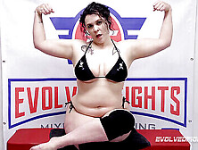 Mistress Kara Dominates Johnny Starlight In Intense Female Wrestling Showdown
