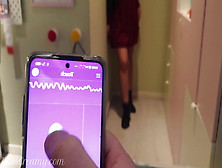 Public Remote Vibrator In Mall – I Control The Pussy With Lush