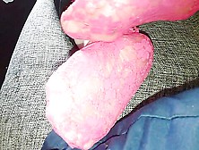 Hot Amateur Chick Did Not Notice I Took Her Pink Socks Off While She Was Napping