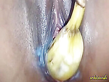 Indian Teen Girl Masturbating With Banana