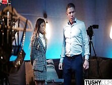 Tushy Slender Lulu Getting Some Anal Discipline By Her Boss
