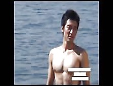 Hot Asian Stripping By The Beach