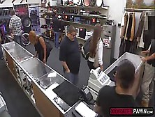 A Sexy And Hot Lady With An Amazing Ass Fucked In The Pawnshop