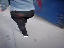 Wife See Through Spandex And See Through Panties In Public Walking Part 2