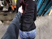 Sexy With Cutie Natural Booty At Work Give It Up To Coworker And Fucks