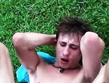 Young Slender Gay Guy Gets Anal Hole Crashed And Creampied