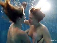 Duna And Nastya Horny Underwater Lesbians