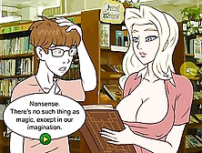 Hentai Sex Game Nerd Fucks Sexy Blonde With Magic Spells