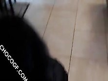 Choco Brunette Bent Over A Chair And Fucked