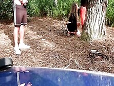Real Fiance Getting A Facial From A Stranger Into Outdoors Cuckolding Video