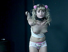 Blonde Barbie Dolly Mattel Tied Up And Machine Fucked