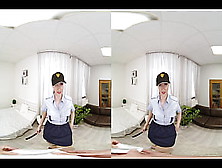 Vrconk Busty Police Babe Blowing Rod Self Perspective Vr Porn