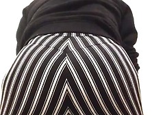 Wetting Striped Pants