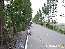 Exposed Public Outdoor On Road And Screw Sex Toy Outdoor
