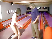 Teen Bowler In Panties Takes Cum In Her Pretty Mouth: Cute!